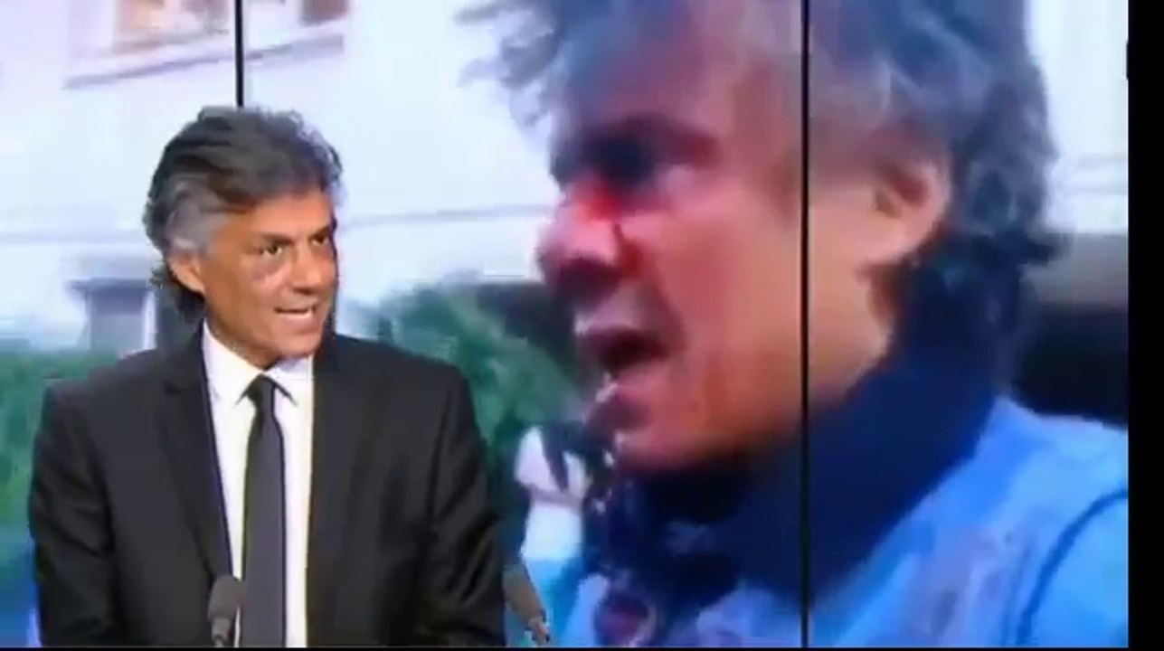 عندما بكى رشيد نكازعلى ما حدث معه في قناة ( فرانس 24 )