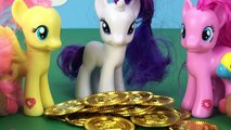 My Little Pony Fluttershy Finds Pirate Treasure with Pinkie Pie and Rarity MLP