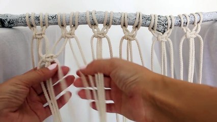 Makramee Blumenampel * DIY * Macrame Plant Hanger [eng sub]
