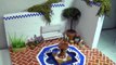Miniature Mediterranean inspired Garden (w/ Fountain ) - Polymer Clay / Mixed Media Tutorial