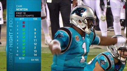 Cam Newton puts Rasul Douglas on skates, glides in for TD