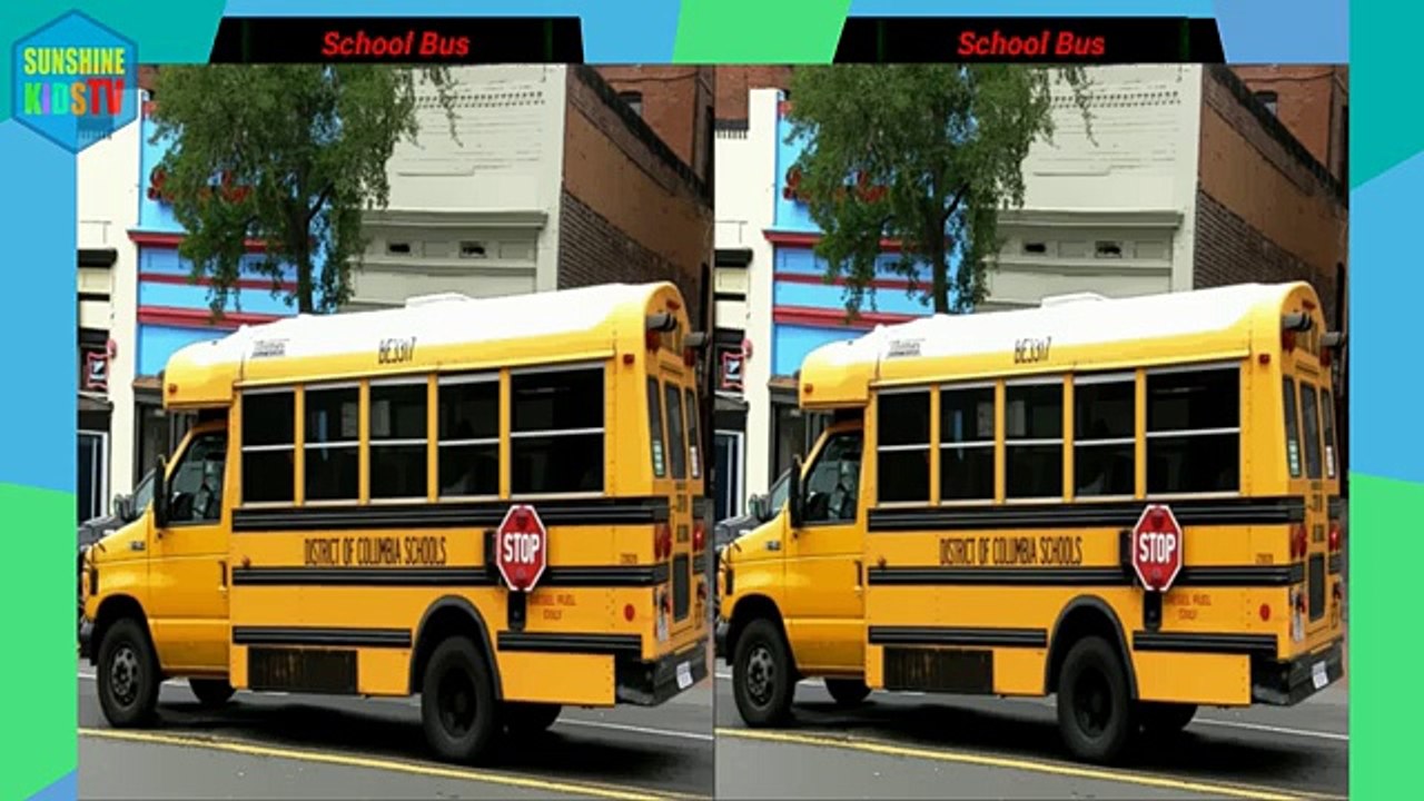 Learning Street Vehicles: Cars and Trucks for Children. Learning for kids - Sound of Vehicles