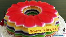 Gelatina de arcoiris (Gelatina de colores)