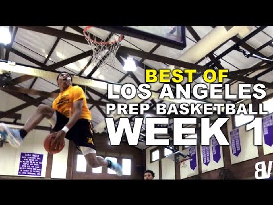 D1 Bound Prep School Players Dunk EVERYTHING With NOBODY Watching! | Best of LA Prep Hoops WEEK 1