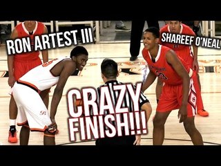 Shareef O'Neal VS Ron Artest III PART 2: RON'S REVENGE! | Crossroads VS Beverly Hills CRAZY GAME