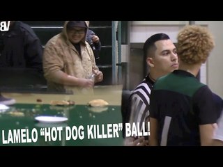 LaMelo Ball DESTROYS Man's HOT DOG With NO Remorse! | Melo "Hot Dog Killer" Ball