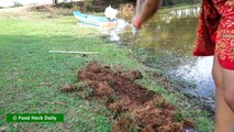 Amazing Fishing Using Deep Hole Fish Trap - Net Fishing at Siem Reap Province 15