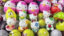 Kinder Surpise Eggs HelloKitty Giant Peppa Pig Train Surprise Eggs Toys