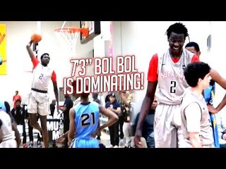 Can ANYONE In EYBL Stop BOL BOL? 7'3" Bol Bol BEST of EYBL So Far! Makes Crazy Plays Look EASY