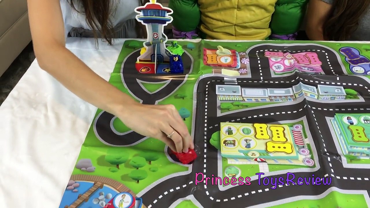 Paw Patrol Beach Rescue Play Mat Game Kids Disney Junior Princess Sofia Blind Bag Surprise Egg Toy