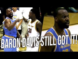 Baron Davis Goes AT Nick Young! Shows He Still Got HANDLES at Drew League