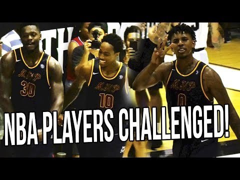 Julius Gets DUNKED ON! Swaggy P, Demar & Julius Randle WOKEN UP By Drew League Players!