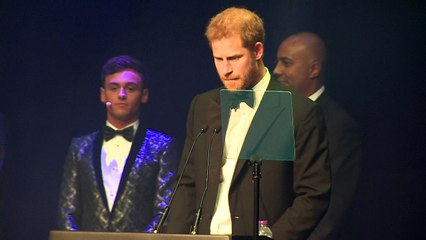Prince Harry pays tribute to his mother in moving speech