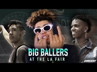 Big Ballers TAKEOVER LA COUNTY FAIR! LaMelo, Will Pluma, Davis Bros Chop Girls & Get ROASTED