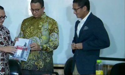 Tim Sinkronisasi Serahkan Hasil Analisis ke Anies – Sandi