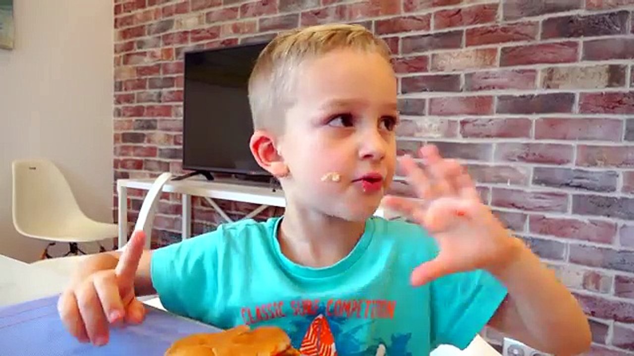 Bad Kids eating Giant McDonald's Food! Johny Johny Yes Papa Song Nursery Rhymes Song for Children - YouTube