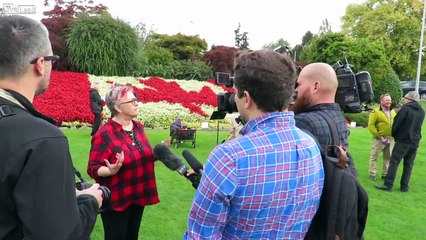 Squatting Slav TV vs Antifa Immigration Rally