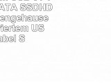 StarTechcom USB 31  10Gbits 25 SATA SSDHDD Festplattengehäuse mit integriertem USBC
