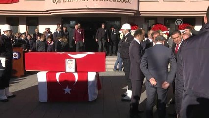 Şehit Polis Memuru Uz, Son Yolculuğuna Uğurlanıyor (1)