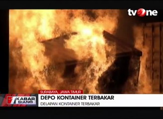 8 Kontainer Hangus Terbakar