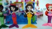 Princesas Disney Ariel Bella Tiana Branca de Neve transformam Sereia com playdoh!!! Tototoykids