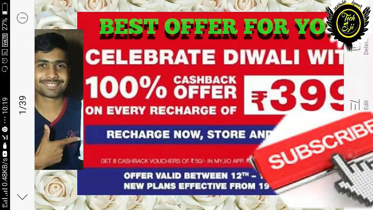 jio 100%casback