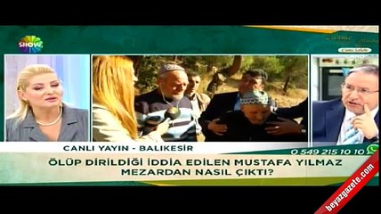 Defnedildikten sonra köyüne dönen Mustafa Yılmaz canlı yayında