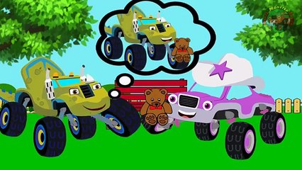 BLAZE CAR THE MONSTER MACHINES Robbery Bear Crying in Prison! Blaze Monster Truck Full Episodes ⚜️