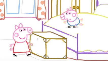 Peppa Pig dressed, draw cartoon@