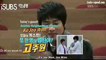 Running Man Ep.17 - Ji Suk Jin flustered by Ko Joo Won's reaction