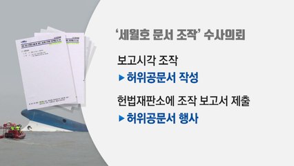 靑, '세월호 보고 시간·훈령' 조작 검찰에 수사 의뢰 / YTN