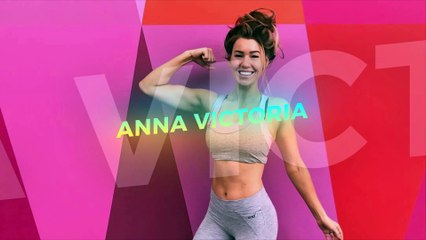 Fitness model ANNA VICTORIA lean body workout