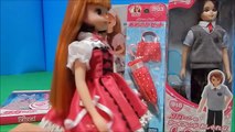Japanese Barbie Doll Licca Rika-Chan gets a Boyfriend, New Outfit & Vacuum Unboxing Toy Review