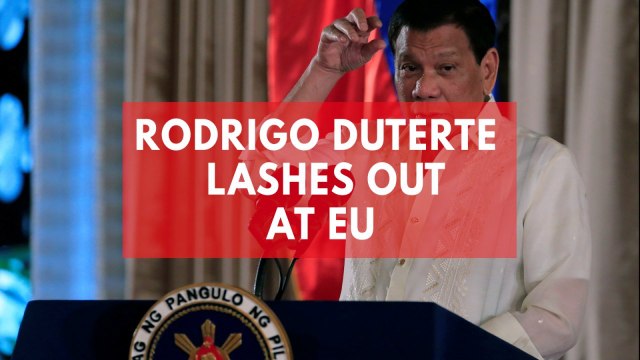 Philippines' Duterte lashes out at EU on UN expulsion threat
