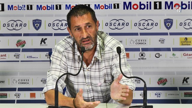 Bastia-Ajaccio : Conf. d'avant-match de S. Rossi