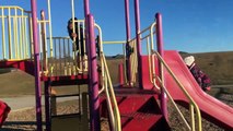 Bad Kids STEAL MCDONALDS HAPPY MEAL and get Lost in Playground IRL!Family Fun Kids Pretend play