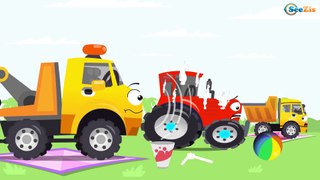 Kids Real Car The Police Car with The Tow Truck | Emergency Cars New Cartoon