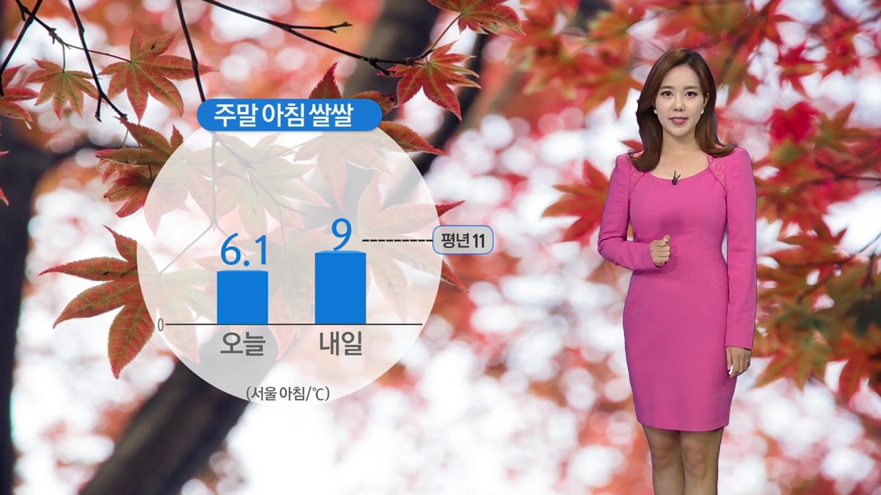 [날씨] 주말에도 쾌청한 가을 하늘...큰 일교차 주의 / YTN