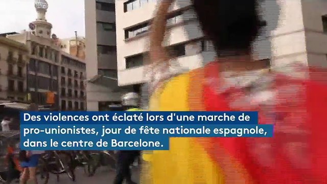 VIDEOS. Espagne : des manifestations à Barcelone le jour de la fête nationale