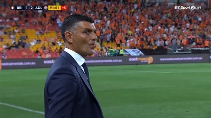 1-2 Johan Absalonsen Amazing Goal Australia  A-League  Regular Season - 13.10.2017 Brisbane Roar...