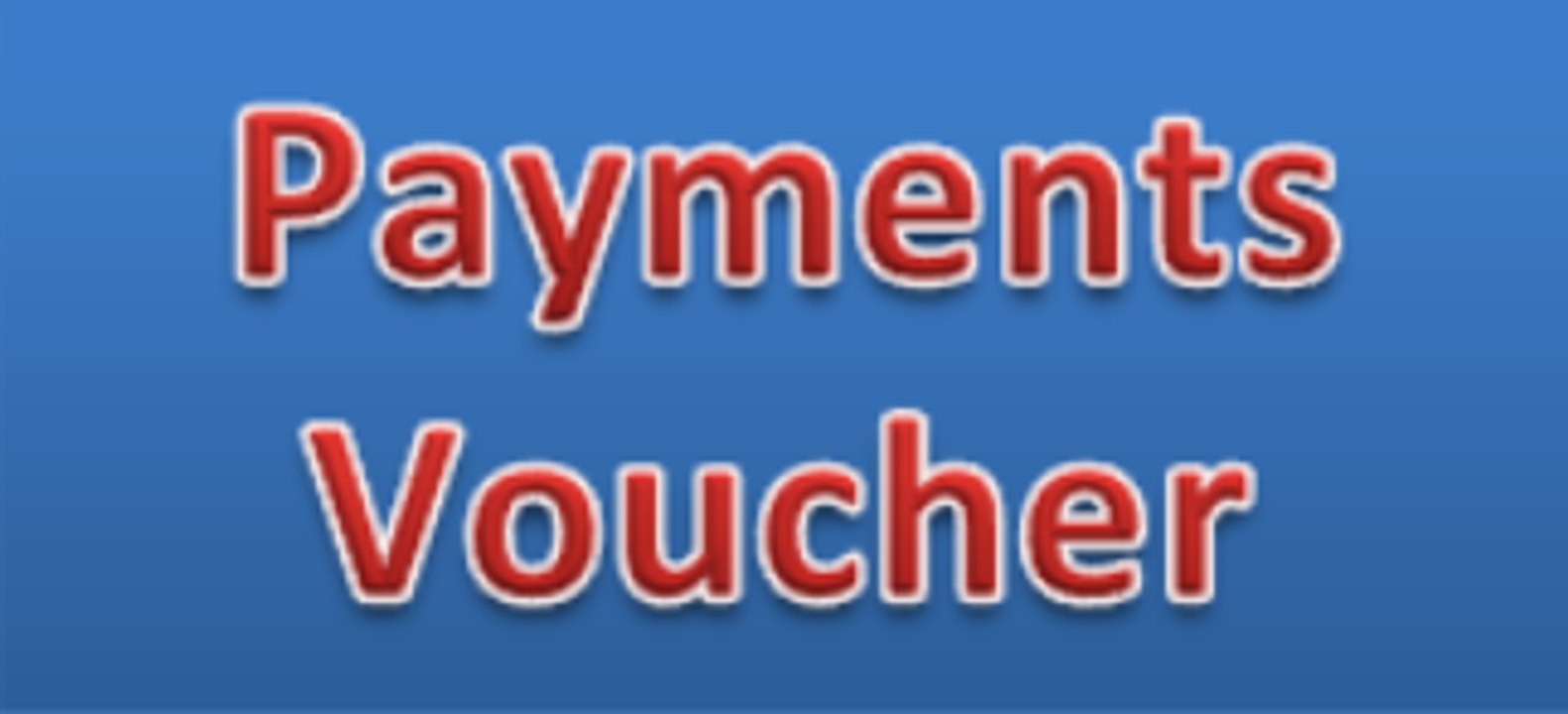 payment Voucher in MS.excel