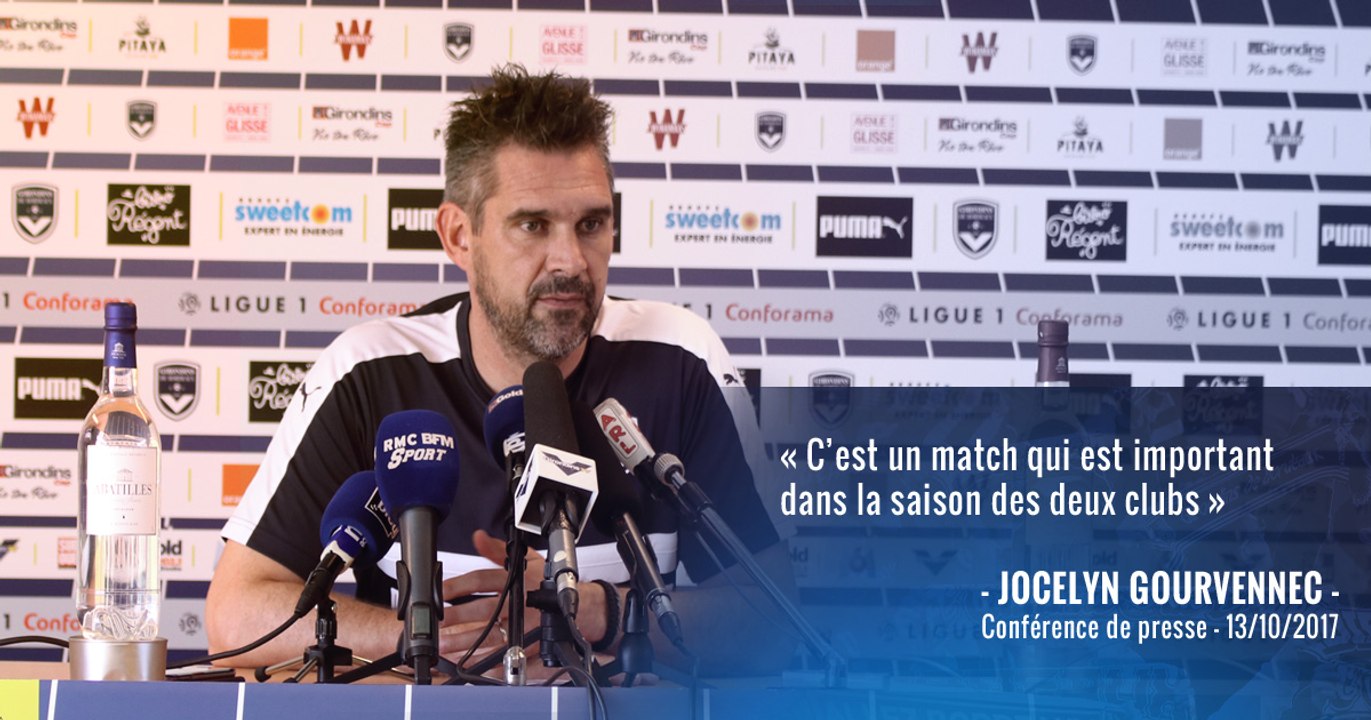 Conférence de presse de Jocelyn Gourvennec avant Bordeaux-Nantes