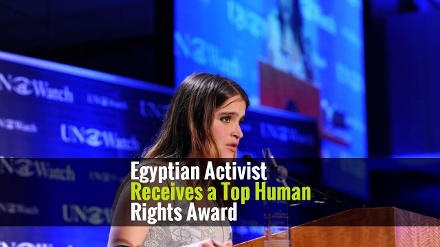 Egyptian Activist Receives a Top Human Rights Award