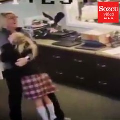 Evlat edinildiğini anlayan çocuğun sevinci