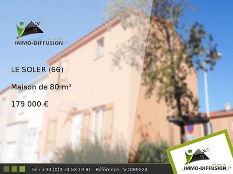 Maison A vendre Le soler 80m2 - 179 000 Euros