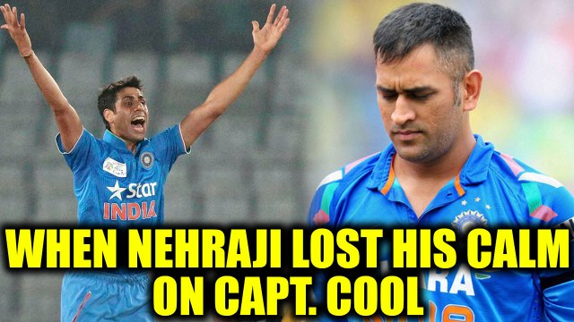 Ashish Nehra gets angry, abuses young MS Dhoni for dropping catch | Oneindia News