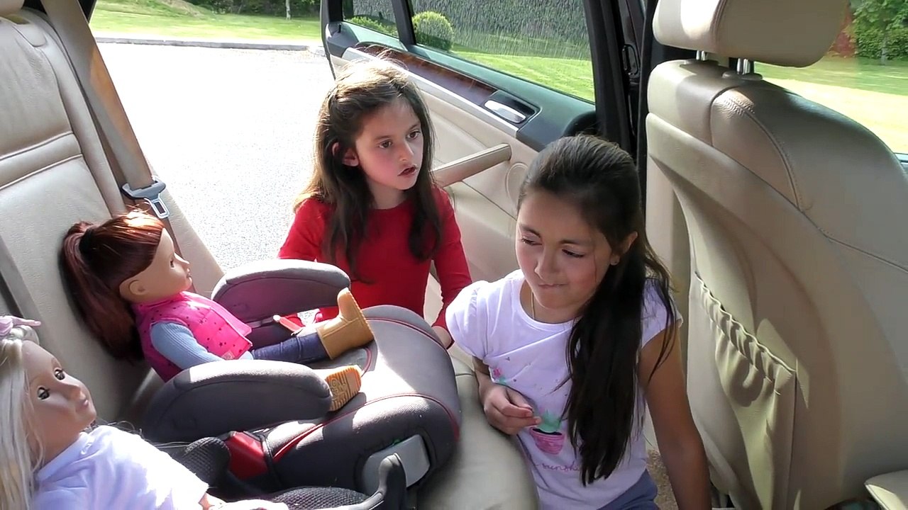 Naughty Girl CRUSHES MCDONALDS HAPPY MEAL UNDER CAR WHEEL! McDonalds Drive Thru w/ Baby Annabelle