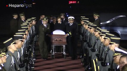 Restos del expresidente Calderón Sol llegaron a El Salvador