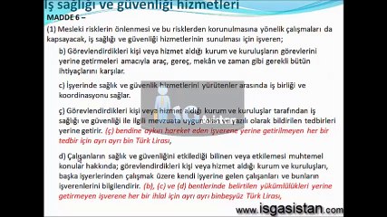 6331 Sayılı İş Sağlığı ve Güvenliği Kanunu