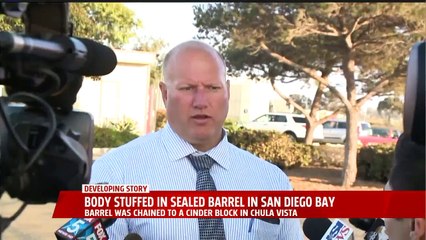 Human Remains Found in Barrel Chained to Block in San Diego Bay